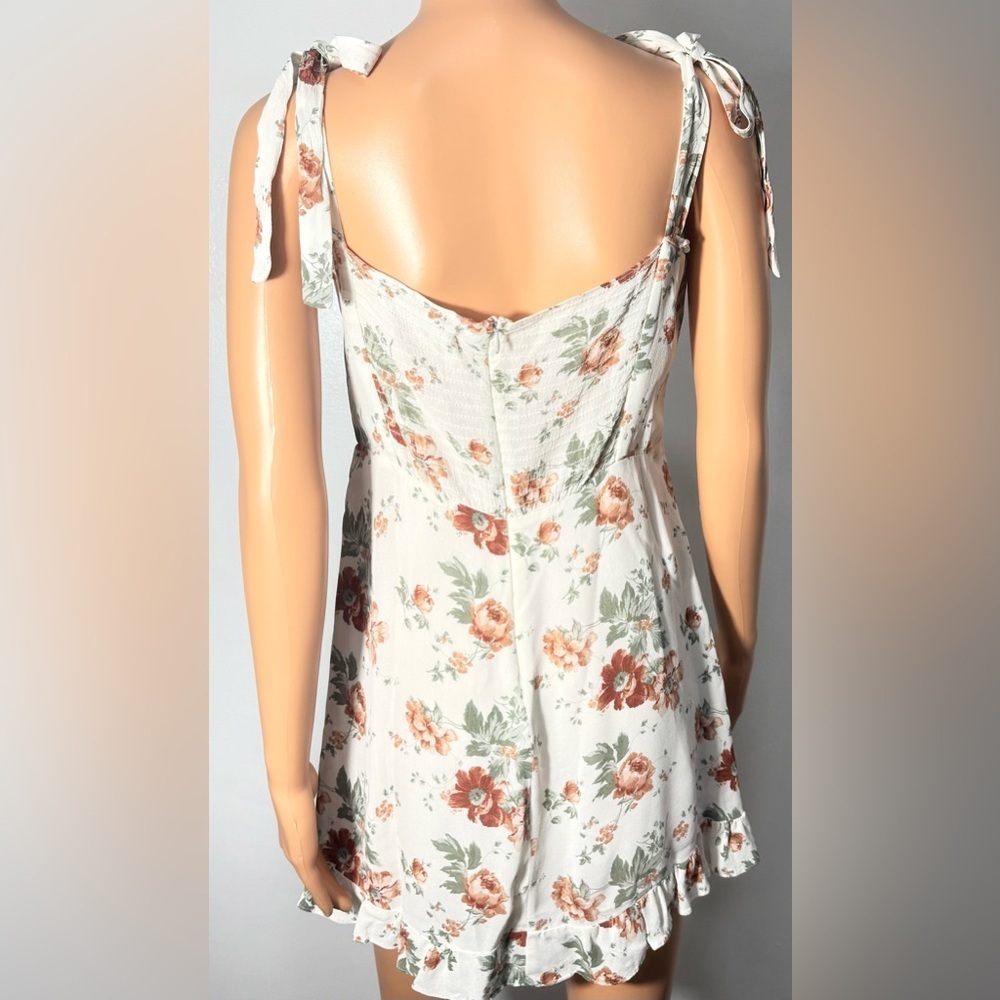 Reformation White Floral Mini Dress - Picture 5 of 16